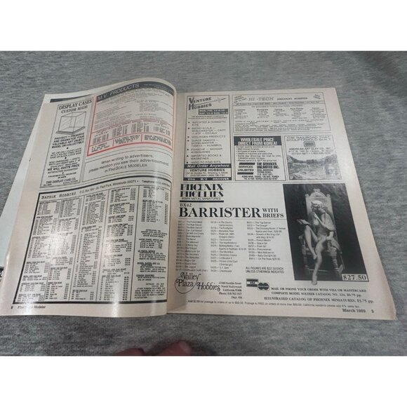 Fine Scale Modeler Magazine Klingon Bird Of Prey Star Trek March 1989 Paperback - Picture 3 of 6